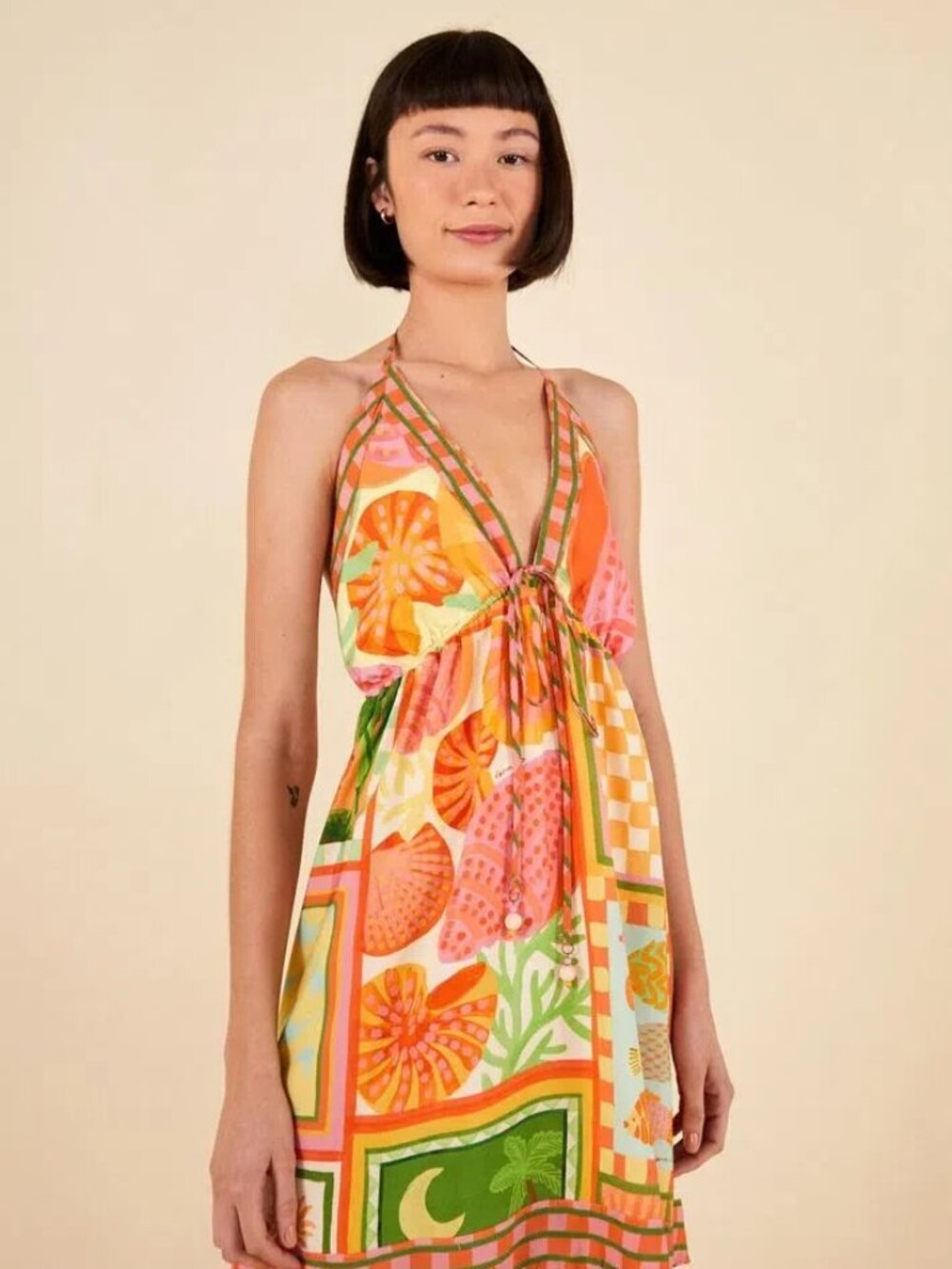 NWT FARM RIO DRESS WITH TAGS SIZE SMALL PK2679 BR DI43 (P IN TAG)
